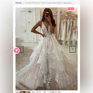 Wedding dress. Size 8. Brand new. Never worn